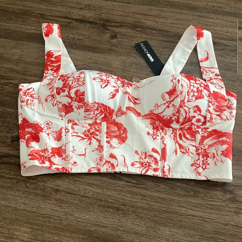 Fashion Nova corset crop top
